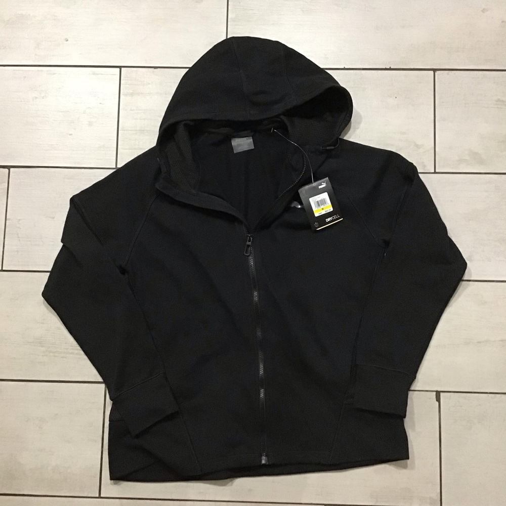 Puma Black Full Zip Hoodie New